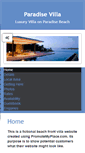 Mobile Screenshot of paradisevilla.promotemyplace.com