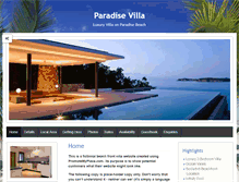 Tablet Screenshot of paradisevilla.promotemyplace.com