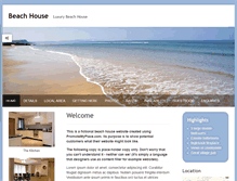 Tablet Screenshot of beachhouseexample.promotemyplace.com